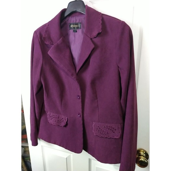 Studio I Purple Blazer - Picture 2 of 15